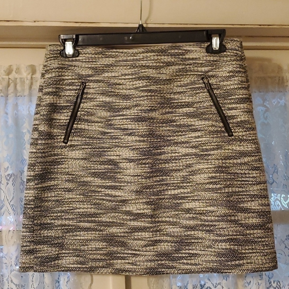 Loft Black and White Skirt Size 10